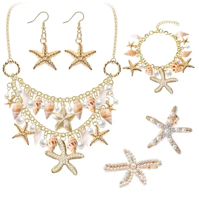 Immagine prodotto di Costume da sirena con accessori e gioielli a tema stelle