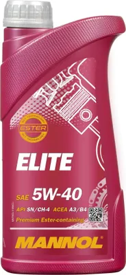 Produktbild von 1 Liter MANNOL 5W-40 ELITE MB 229.5 VW 502 00 VW 505 00 Renault RN0700 Renault RN0710 Porsche A40 MB 229.3 MB 226.5 BMW Longlife-01 BMW Longlife-98 PSA B71 2296 Fiat 9.55535-H2 Fiat 9.55535-Z2 Chrysler MS-10850 Chrysler MS-10896 GM LL-A-025 GM LL-B-025 Chrysler MS-12991