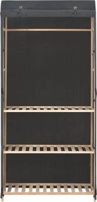 Obrázek produktu pro vidaXL třípatrová šatní skříň šedá 79 x 40 x 170 cm látka