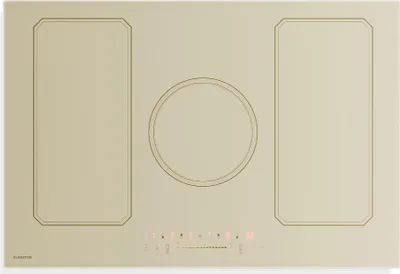 Zdjęcie produktu dla Płyta indukcyjna Klarstein Victoria – 77 cm, 5 stref i strefy elastyczne, 11500 W mocy, styl retro, suwak dotykowy, timer, zabezpieczenie przed dziećmi, wskaźnik ciepła resztkowego, płyta indukcyjna do zabudowy