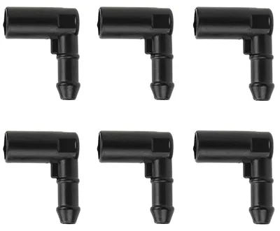 Productafbeelding van 6x Wischwasserschlauch Verbinder voor Scheibenwaschanlage, Zwart