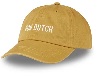 Immagine prodotto di Von Dutch Originals Cappellino da baseball Basic con ricamo, bianco sporco e beige