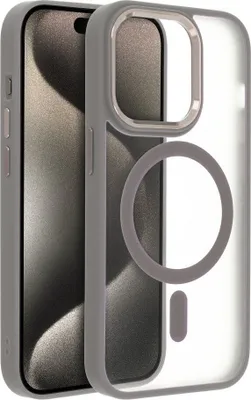 Zdjęcie produktu dla Matowe etui MagSafe Cover kompatybilne z iPhone 16 Pro Max Titanium