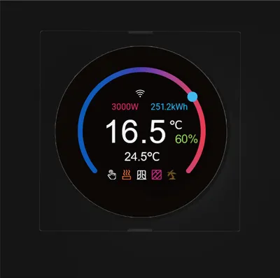 Produktbild von Thermostat WiFi Raumthermostat Tuya Smart App schwarz Fussbodenheizung TH11
