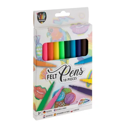 Image de Grafix Stylos à pointe feutre 10 pcs