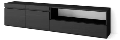 TV-Lowboard 200x45x35 cm Schwarz Modern