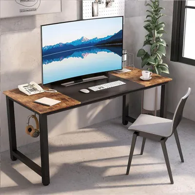 Immagine prodotto di Design industriale scrivania porta cuffie in metallo 160x60 Stoccarda