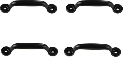 Produktbild von INF Schrankgriffe im Vintage-Design, 4er-Pack Schwarz