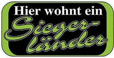 Produktbild von Türschild - Kunststofffschild - Hier wohnt ein Siegerländer - 303239