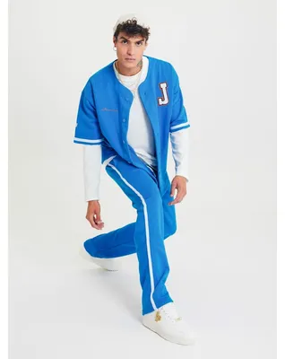Produktbild von Set Baseball Hemd Hose Jogger Jogginganzug Sportanzug Oversize XL Blau