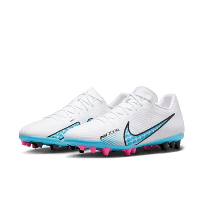 Productafbeelding van Nike Zoom Vapor 15 Academy AG - Heren - Voetbalschoenen - Kunstgras - Wit/Blauw - Maat 42.5