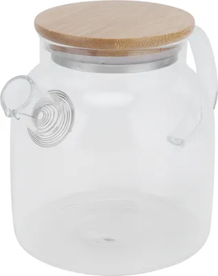 Image de Bouilloire en verre transparent 600ml Grande capacité Bouilloire résistante à la chaleur pour la maison et le bureau