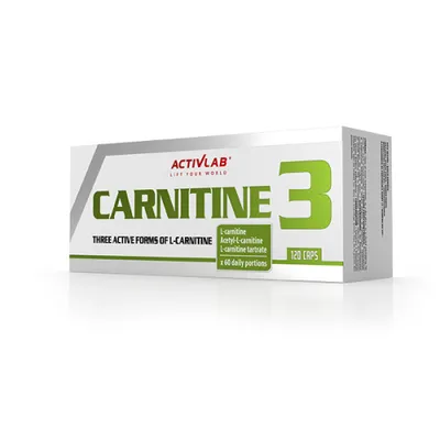Zdjęcie produktu dla Carnitine3 Trzy formy L-karnityny 120 kapsułek Activlab