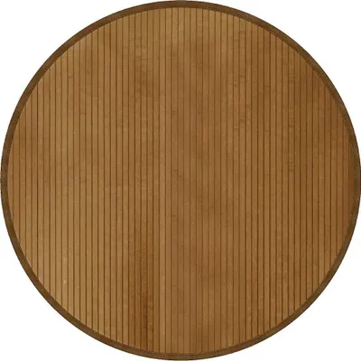 Produktbild von vidaXL Teppich Rund Braun 100 cm Bambus