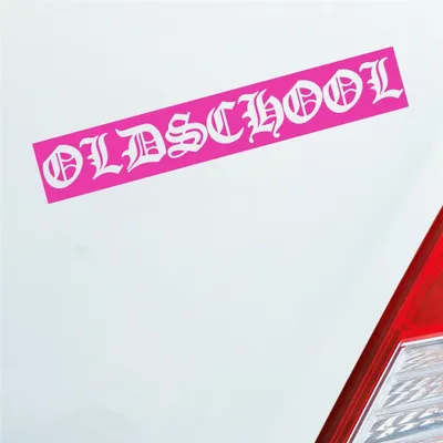 Produktbild von Auto Aufkleber Oldschool Graffiti Tuning 19x3 cm Pink Sticker Heckscheibenaufkleber