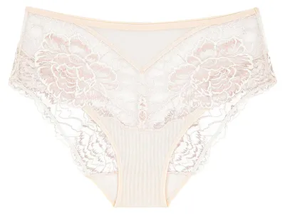Produktbild von Triumph Peony Florale, Unterhosen, Hochgeschnittener Slip, Erwachsener, Weiblich, Weiß, Angora