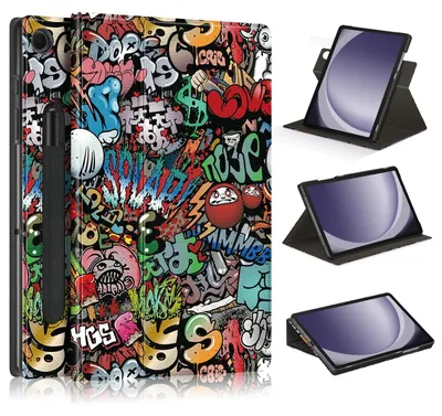 Image de Étui intelligent Graffiti avec rotation à 360 degrés pour Samsung Galaxy Tab A9 Plus