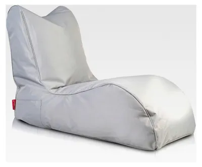 Produktbild von Sitzsack Naomi, Pouf Sessel aus Polyester - Bequeme Sitzfläche im Meridianstil - Stoffsack mit Styroporkugeln - Entspannungssessel für das Wohnzimmer - Farbe Grau NC13