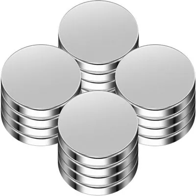 Obrázok produktu pre Silné neodymové magnety, 20 ks, 20 x 3 mm, okrúhle, biele
