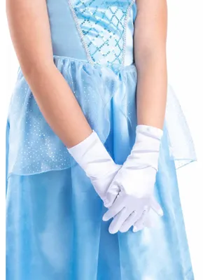 Productafbeelding van Smiffys - Prinsessenkostuum, handschoenen voor meisjes, satijn, SM3894 (one size), wit