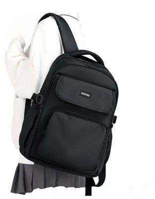 Produktbild von Schulrucksack Mädchen Jungen Teenager 14 Zoll Laptop Rucksack Wasserdicht Schwarz