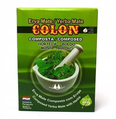 Zdjęcie produktu dla Yerba Mate Colon Compuesta MENTA BOLDO 500g 0,5kg MIĘTOWA