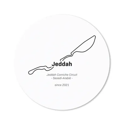Produktbild von MuchoWow® Mauspad Mousepad Formel 1 - Jeddah - Rennstrecke 40x40 cm - Mousepads - Maus Mat - Pad - Mausunterlage - Schreibtisch Accessoires