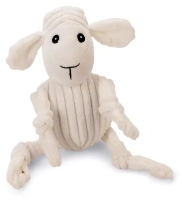 Produktbild von Beeztees Schaf Sheepi - Hundespielzeug - Rippenstoff - Weiß - 30x11x9.5