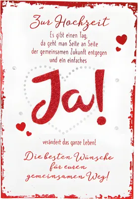 Produktbild von Depesche Klappkarten Elegance Sortierung : Zur Hochzeit - Es gibt einen Tag, da ... Klappkarten Elegance Sortierung Neu: Zur Hochzeit - Es gibt einen Tag, da ...