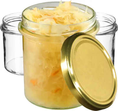 Immagine prodotto di Vasetti per marmellata KADAX 350ml, fi82 mm, vasetti per conserve con coperchio a vite, vasetti per miele, vasetti per conserve