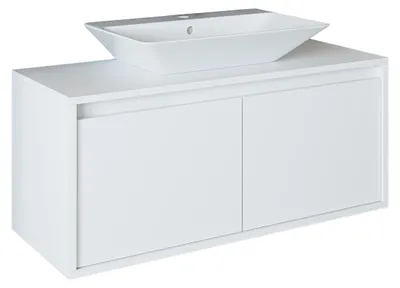 Produktbild von Roomart ATLANTIC-100 Badmöbel-Set 2-teilig 100 cm breit, Weiß