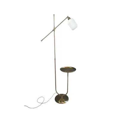 Produktbild von Wingmn Weiß Glas mit Ablage Modern Dekorative Stehlampe