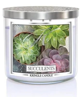 Obrázok produktu pre Kringle Candle TUMBLER Succulents 3-knôtová vonná sviečka 411g
