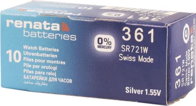 Produktbild von RENATA Silberoxid-Knopfzellen, 0% Quecksilber, 10 Stk., R301-R399