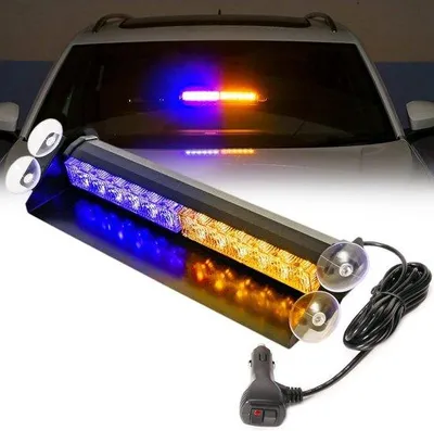Image de Éclairage automatique du pare-brise - 19 LED - 378 cm - Blanc - Avertissement de sécurité