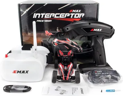 Produktbild von EMAX Interceptor Fernbedienung FPV RC Auto mit Brille Vollproportional RTR Modell + Fernbedienungsbrille