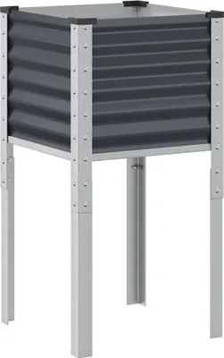 Produktbild von vidaXL Garten-Pflanzgefäß Anthrazit 45 x 45 x 88 cm Stahl