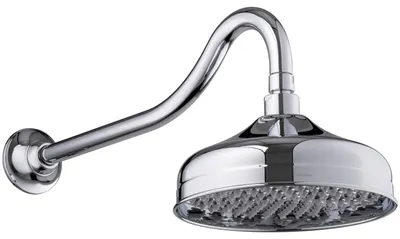Produktbild von PaulGurkes Kopfbrause Regenbrause Nostalgie Retro Chrom 20cm Duschkopf Rainshower