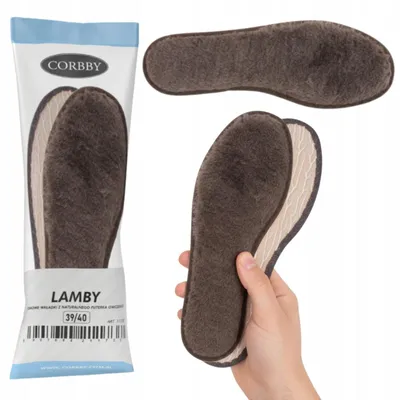 Image de Corbby Lamby Semelles Chaudes Laine Mouton Hiver Taille 37-38