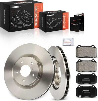 Obrázek produktu pro Frankberg 2x brzdové kotouče 4x brzdové destičky přední náprava pro Nissan 350 Z Coupe Z33 350 Z Roadster 3.5L 2002-2009