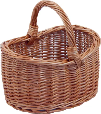Produktbild von Einkaufskorb Mini, Vollweide, 25x18x14cm, Tragekorb, Weidenkorb