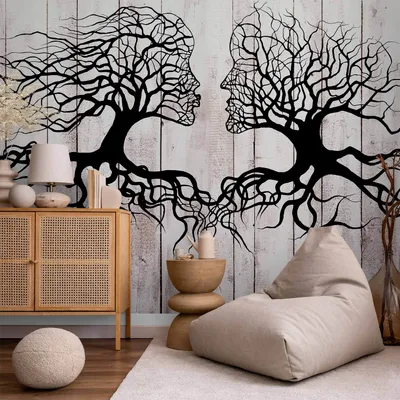 Produktbild von Vlies Fototapete - A Kiss of a Trees 350x245 cm Abstrakt h-A-0047-a-a