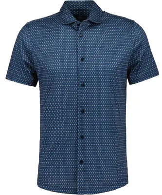 Ragman Shirt Button through print in blau