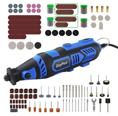 Produktbild von Rotationswerkzeug Multitool - 135W Set - Drehzahlregelung - 220–240V 50Hz - 252-teiliges Zubehörset - Mit Koffer