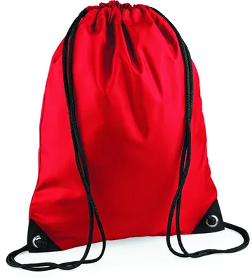 Immagine prodotto di BagBase BG10 | Borsa da palestra Premium Gymsac | 33 x 45 cm - Colore: Rosso brillante - Dimensioni: 33 x 45 cm