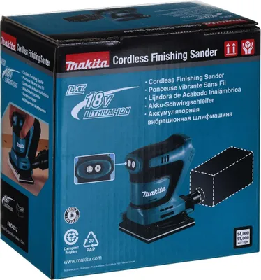 Obrázok produktu pre Makita DBO 481 Z Akumulátorová orbitálna brúska 18 V 112 x 102 mm Solo - bez batérie, bez nabíjačky