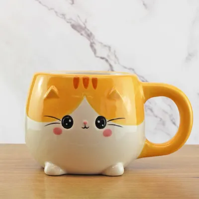 Obrázek produktu pro Winkee - Pet Friends Coffee Mug Kitten I Roztomilý hrnek na kávu a čaj ve velkém provedení I Roztomilý hrnek na kávu I Velký hrnek cca 350 ml