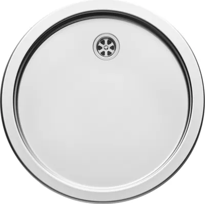 Produktbild von PYRAMIS CT Abtropffläche / Tropfmulde Edelstahl Leinen / Ausschnittsmaß Ø 430 mm / Rundbecken Spüle
