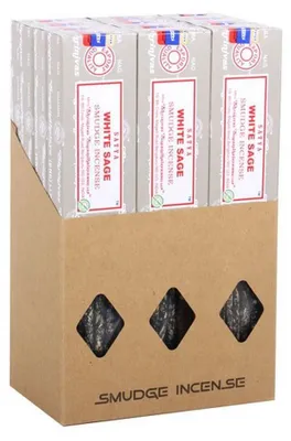 Produktbild von Something Different - "Satya" Klecks Räucherstäbchen, Weißer Salbei (12er-Pack) SD10878 (Einheitsgröße) (Bunt)