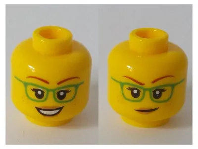Obrázok produktu pre LEGO žltá minifigúrka (3626pb2377) – nová